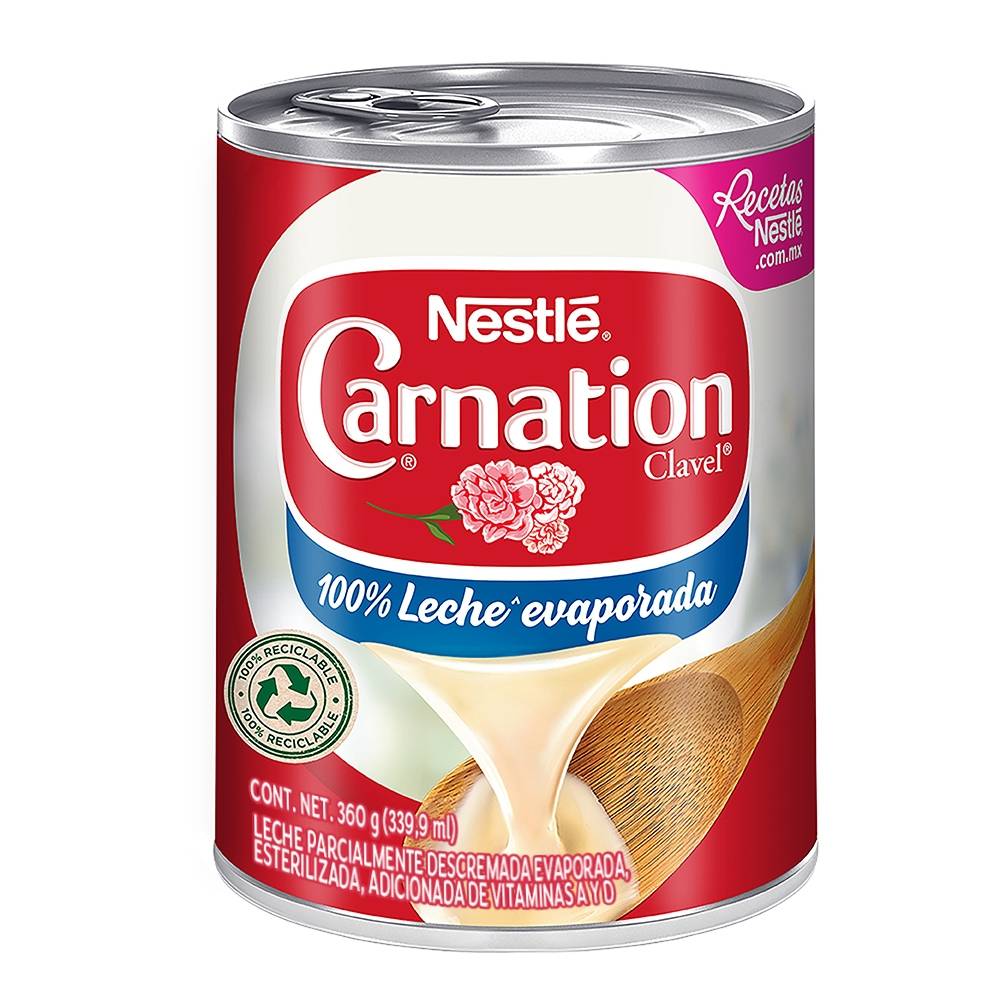 Leche Evaporada Nestlé Carnation Clavel 360 g – Reva Shop