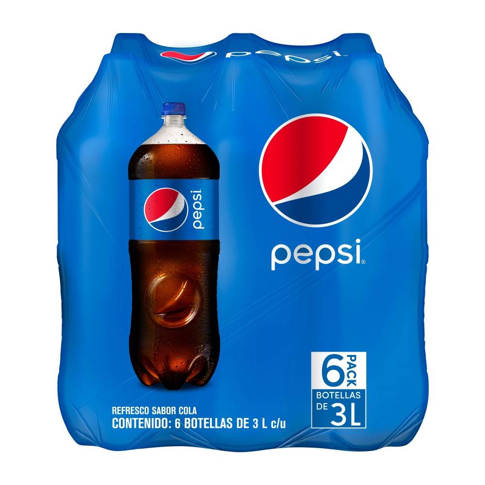 Pack Pepsi Cola 3 Litros 6 Piezas Reva Shop